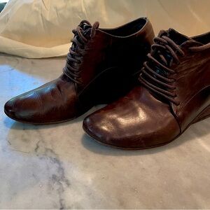 Women’s Marsell Brown Leather Lace up Shoe/Bootie